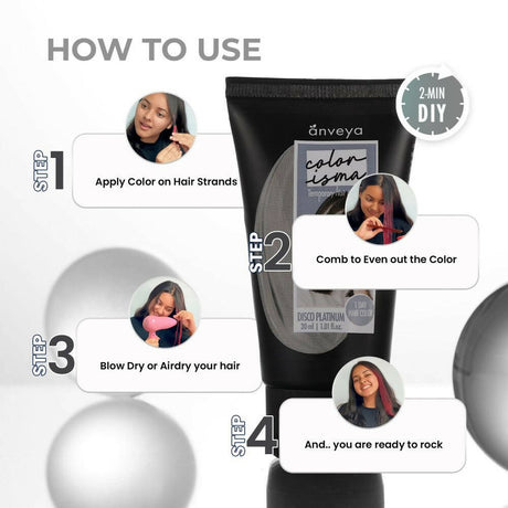 Anveya Colorisma Disco Platinum - Temporary Hair Color - Vamzn#