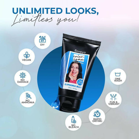 Anveya Colorisma Euphoria Blue - Temporary Hair Color - Vamzn#