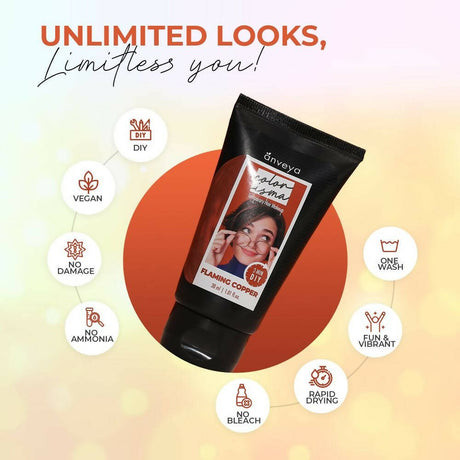 Anveya Colorisma Flaming Copper - Temporary Hair Color - Vamzn#