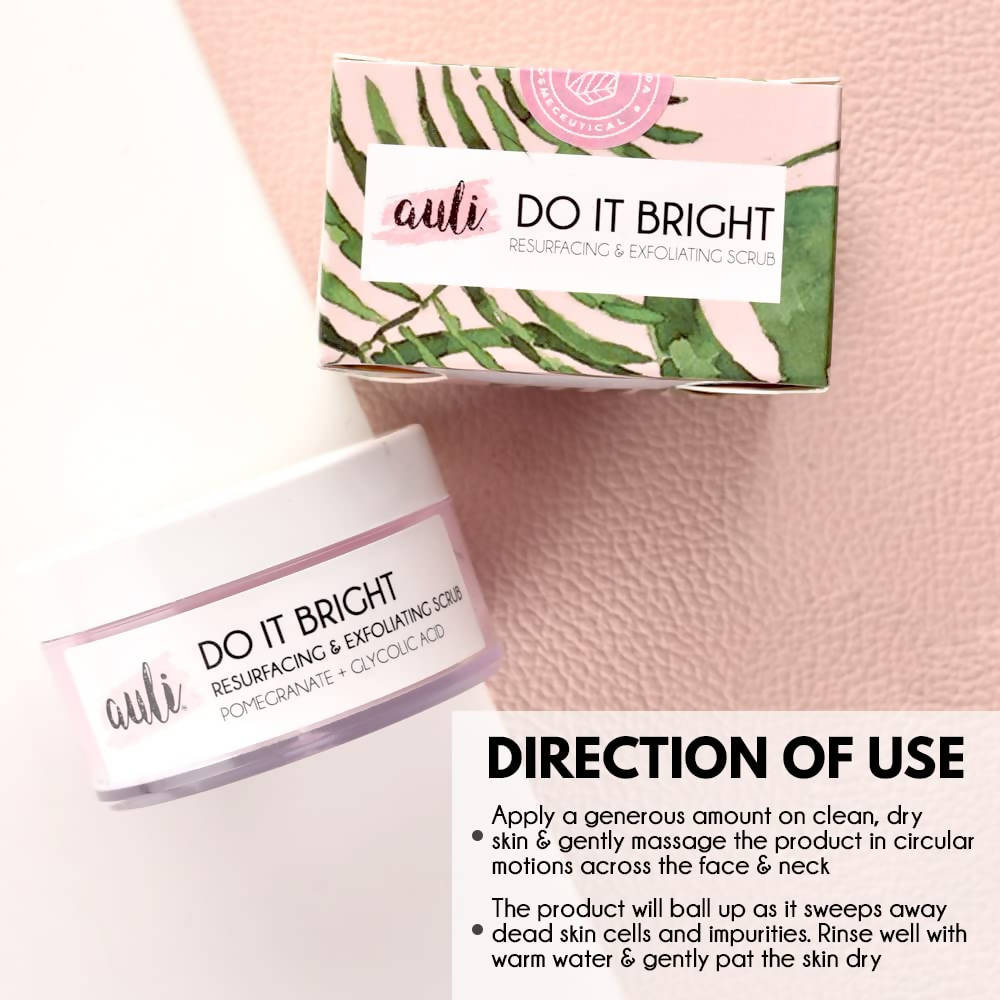Auli Do It Bright AHA 5% Exfoliating Face Scrub - Vamzn#