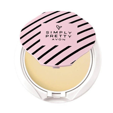 Avon Simply Pretty Smooth and White Whitening Pressed Powder Golden Fair - Vamzn#