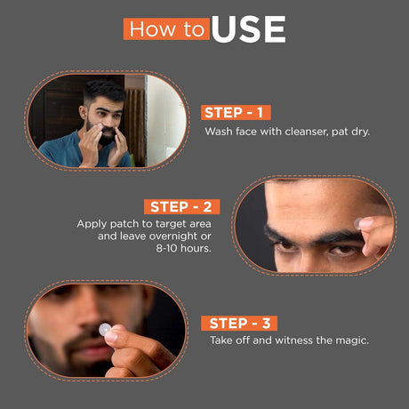Beardhood Acne Pimple Patch | 72 Hydrocolloid Waterproof Patches | For Active Surface Acne | Absorbs Pimple Overnight, Reduces Excess Oil | For All Skin Types - Vamzn#
